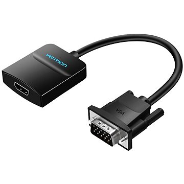 E-shop Vention VGA to HDMI Converter with Female Micro USB und Audio Port 0.15m Black