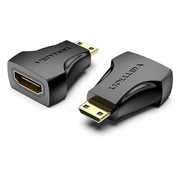 E-shop Vention Mini HDMI (M) to HDMI (F) Adapter Black