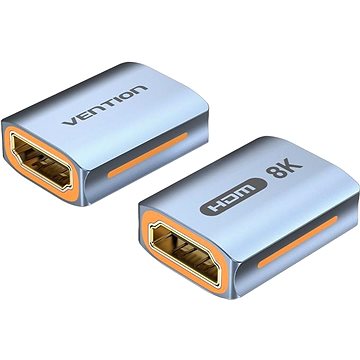 E-shop Vention HDMI Vention HDMI 2.1 Female to Female 8K Adapter Gray Aluminum Alloy Type2.1 Buchse zu Buchse 8K Adapter Grau Aluminiumlegierung Typ