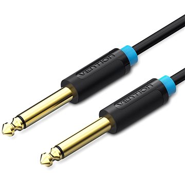 E-shop Vention 6.5 mm Jack Male to Male Audio Cable 0.5m Black