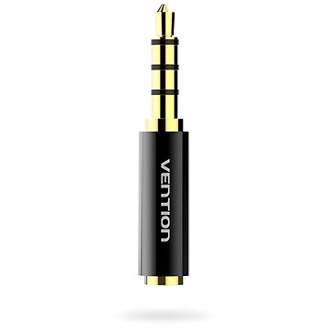 E-shop Vention 3.5mm Jack Male to 2.5mm Female Audio Adapter Black Metal Type