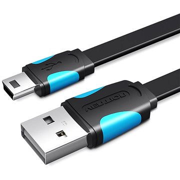 E-shop Vention USB2.0 -> miniUSB Cable 0.5 m Black