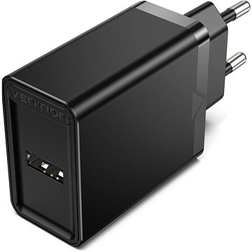 E-shop Vention 1-port USB Wall Charger (12W) Black
