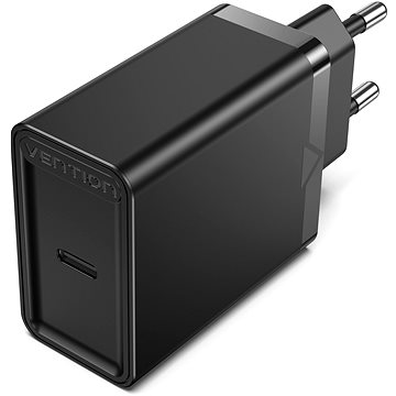 E-shop Vention 1-port USB-C Wall Charger (20W) Black
