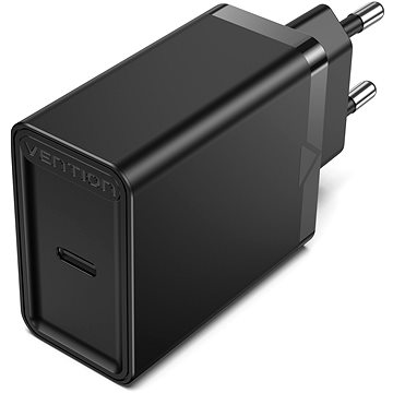 E-shop Vention 1-port USB-C Wall Charger (30W) Black