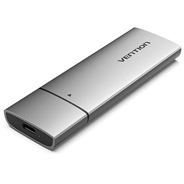 E-shop Vention M.2 NVMe SSD Enclosure (USB 3.1 Gen 2-C) Gray Aluminum Alloy Type