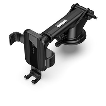 E-shop Vention Auto-Clamping Car Phone Mount With Suction Cup Black Square Type