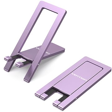 E-shop Vention Portable Cell Phone Stand Holder for Desk Purple Aluminium Alloy Type