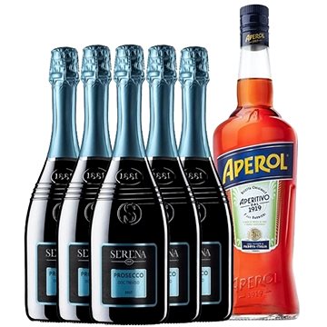 Aperol Spritz set 5x Prosecco 0,75 l + Aperol 1 l