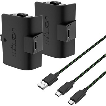 E-shop VENOM VS2883 Xbox Series S/X & One Black High Capacity Twin Battery Pack + 3m Kabel
