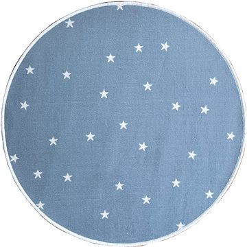 Dětský koberec Hvězdička modrá kruh