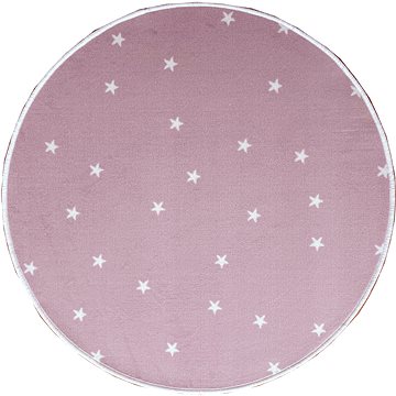 Dětský koberec Hvězdička růžová kruh