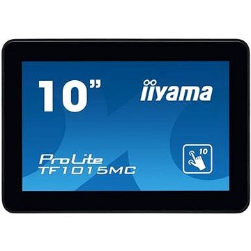 10" iiyama TF1015MC-B2: VA, WXGA, capacitive, 10P, 500cd/m2, VGA, DP, HDMI, čierny