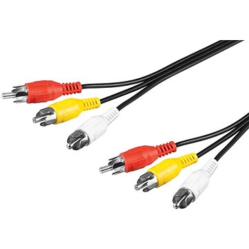 E-shop PremiumCord Kabel 3 x CINCH-3 x CINCH M/M - 2 m