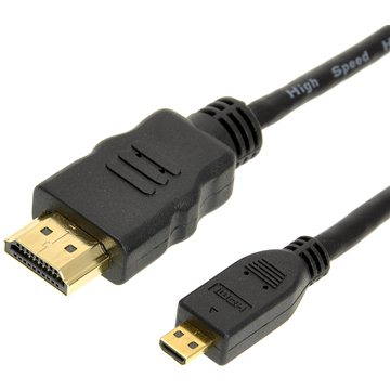 ROLINE HDMI High Speed s Ethernetem, propojovací, (HDMI M <-> HDMI M micro) 1m