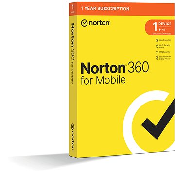Norton 360 Mobile, 1 uživatel, 1 zařízení, 12 měsíců (elektronická licence)