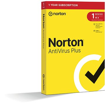 Norton Antivirus Plus, 1 uživatel, 1 zařízení, 12 měsíců (elektronická licence)