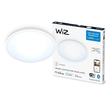 E-shop WiZ Tunable White SuperSlim 14W Deckenleuchte - weiß