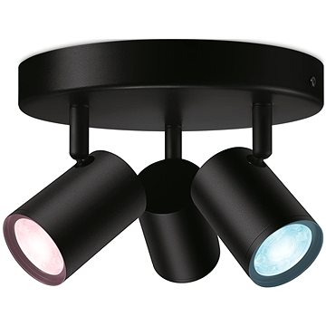 E-shop WiZ IMAGEO Colors 3 x 5 Watt - rund - schwarz