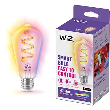 E-shop WiZ Wi-Fi BLE ST64 E27 922-65 RGB CL 1PF/6