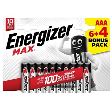 Energizer MAX AAA 6+4 zdarma
