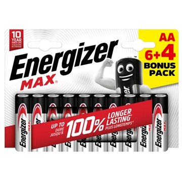 Energizer MAX AA 6+4 zdarma