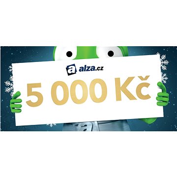 Vánoční dárkový poukaz Alza.cz na nákup zboží v hodnotě 5000 Kč