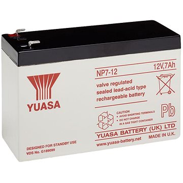 E-shop YUASA 12 Volt - 7 Ah - Wartungsfreier Bleiakku NP7-12 - Faston 4,7 mm