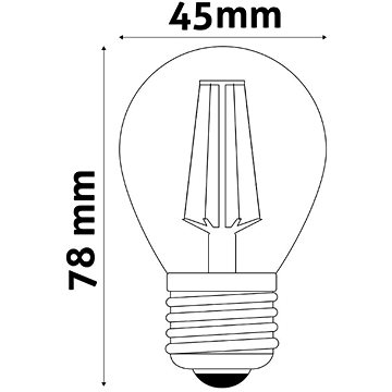 AVIDE Ultra úsporná prémiová retro LED žárovka E27 4,9 W 806 lm teplá filament ekv. 60 W, 3 roky