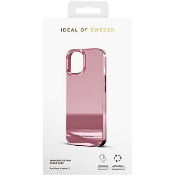 E-shop iDeal of Sweden Schutzhülle Clear Cover für iPhone 15 Mirror Pink