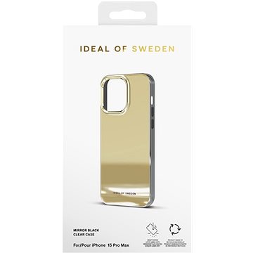 E-shop iDeal of Sweden Schutzhülle Clear Case für iPhone 15 Pro Max Mirror Gold