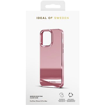 E-shop iDeal of Sweden Schutzhülle Clear Case für iPhone 15 Pro Max Mirror Pink