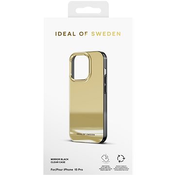 E-shop iDeal of Sweden Schutzhülle Clear Case für iPhone 15 Pro Mirror Gold