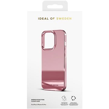 E-shop iDeal of Sweden Schutzhülle Clear Case für iPhone 15 Pro Mirror Pink