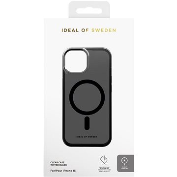E-shop iDeal of Sweden Schutzhülle Clear Case mit Magsafe für iPhone 15 Tinted Black