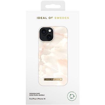 E-shop iDeal of Sweden Schutzhülle Mode für iPhone 15 Rose Pearl Marble