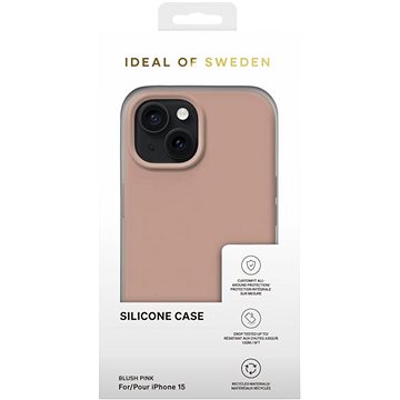 E-shop iDeal of Sweden Silikon-Schutzhülle für iPhone 15 Blush Pink