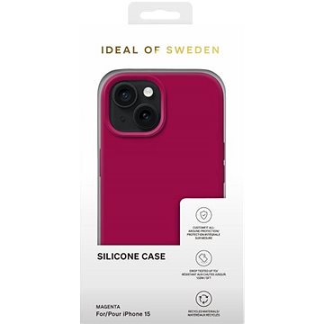 E-shop iDeal of Sweden Silikon-Schutzhülle für iPhone 15 Magenta