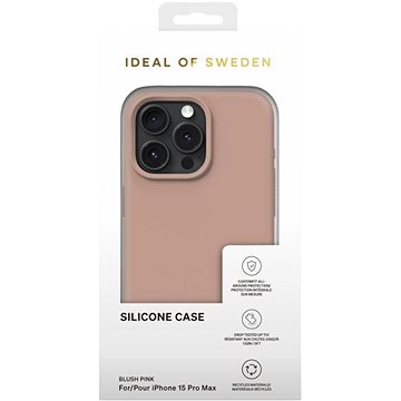 E-shop iDeal of Sweden Silikon-Schutzhülle für iPhone 15 Pro Max Blush Pink