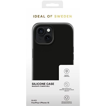 E-shop iDeal of Sweden Silikon-Schutzhülle mit Magsafe für iPhone 15 Black