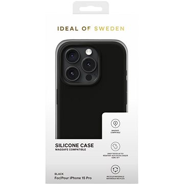 E-shop iDeal of Sweden Silikon-Schutzhülle mit Magsafe für iPhone 15 Pro Black