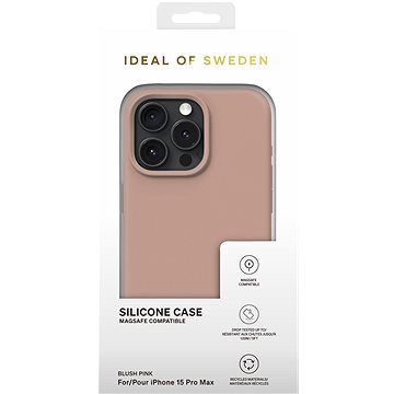 E-shop iDeal of Sweden Silikon-Schutzhülle mit Magsafe für iPhone 15 Pro Max Blush Pink