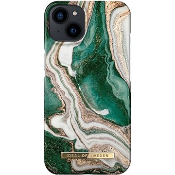 E-shop iDeal Of Sweden Fashion Cover für iPhone 13 - Golden Jade Marble