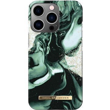 E-shop iDeal Of Sweden Fashion Cover für iPhone 13 Pro - Golden Olive Marble
