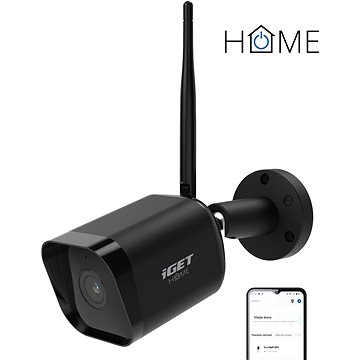 iGET HOME Camera CS6 Black – vonkajšia odolná IP FullHD kamera s detekciou pohybu a zvuku a nočným v