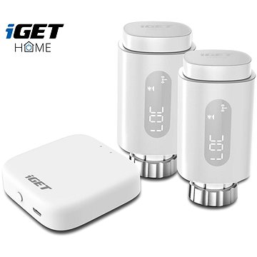 E-shop iGET HOME TS10 Starter kit (2x TS10 Thermostat Radiator Valve + 1x GW1 Gateway)