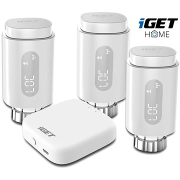 E-shop iGET HOME TS10 Premium kit (3x TS10 Thermostat Radiator Valve + 1x GW1 Gateway)