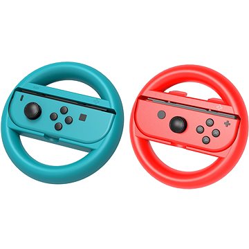 iPega SW086 Steering Wheel for JoyCon Controllers 2ks Blue/Red
