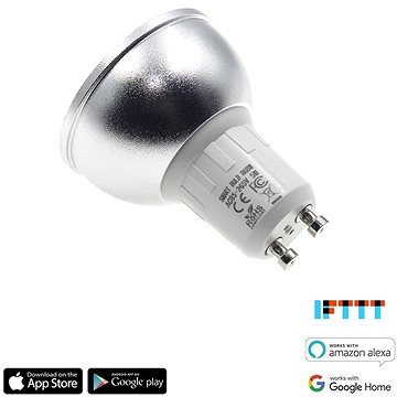 iQtech SmartLife GU10, Wi-Fi žárovka GU10, 5W, barevná