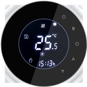 E-shop iQtech SmartLife GALW-B - WLAN Thermostat für Heizkessel mit Potenzialschaltung - schwarz